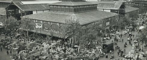 Les Halles en journée, 1969. Archives de Paris, 1514W 99.