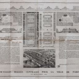 Projet pour les nouvelle Halles par Hector Horeau, 1851. Archives de Paris, VM21 1.