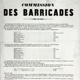 Arrêté sur le tracé des barricades, 13 avril 1871. Archives de Paris, ATLAS 528.