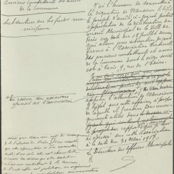 Rapport au préfet de la Seine sur l’association fraternelle des Anciens combattants et amis de la Commune, 13 août 1917. Archives de Paris, D1X6 6.