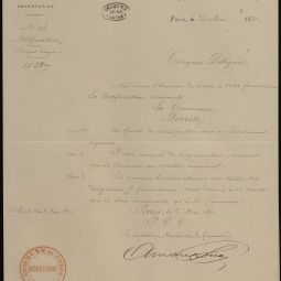 Notification aux citoyens dlgus du 13e arrondissement de l’organisation d’un Comit de salut public, 3 mai 1871. Archives de Paris, VD3 14.