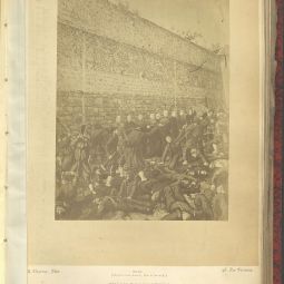 Photomontage du massacre de la rue Haxo, 1871, collection Lazare. D1Z 55. 